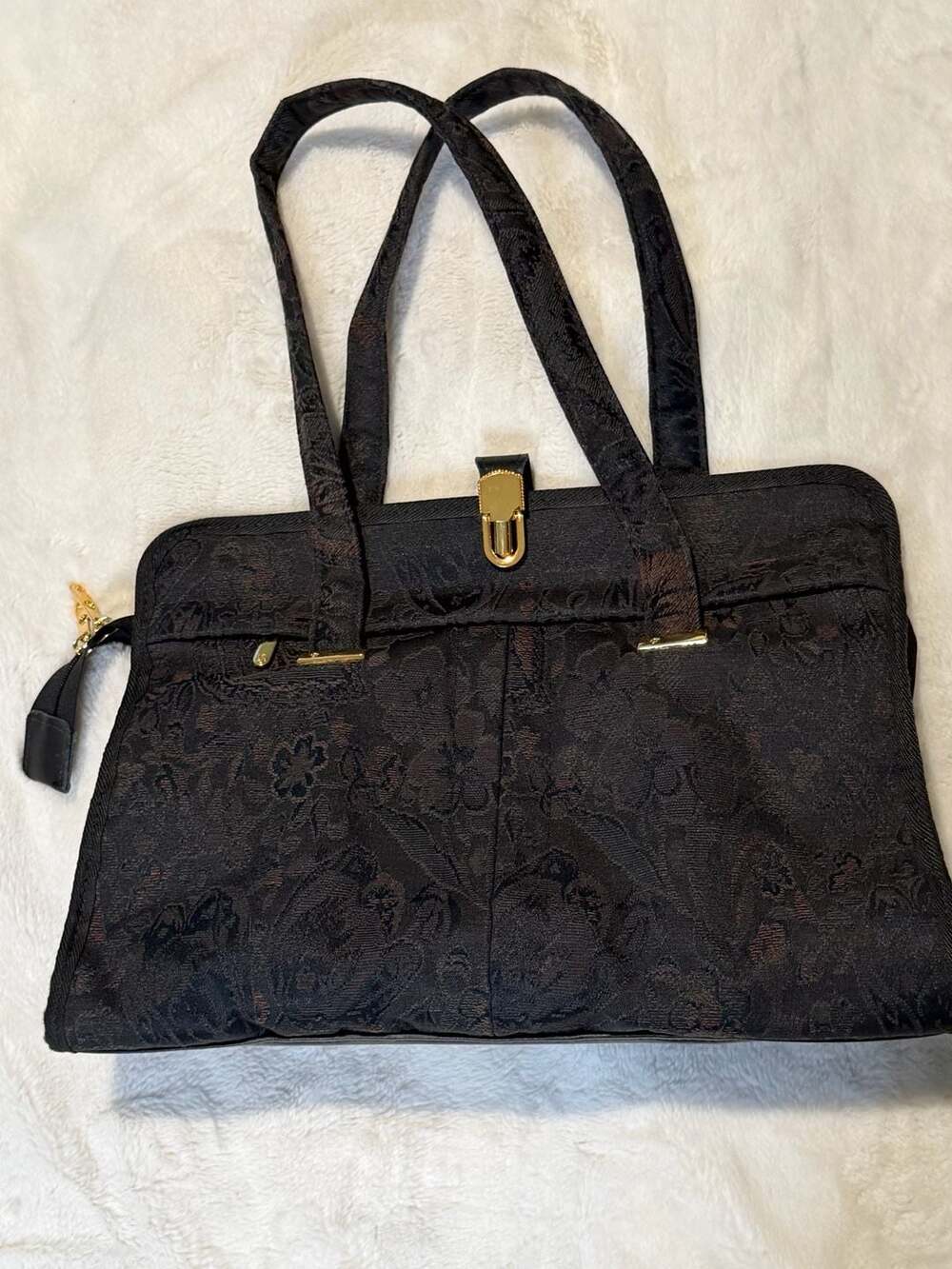 Samsonite Esteem Vintage Tapestry Floral Travel Tote Bag 1992